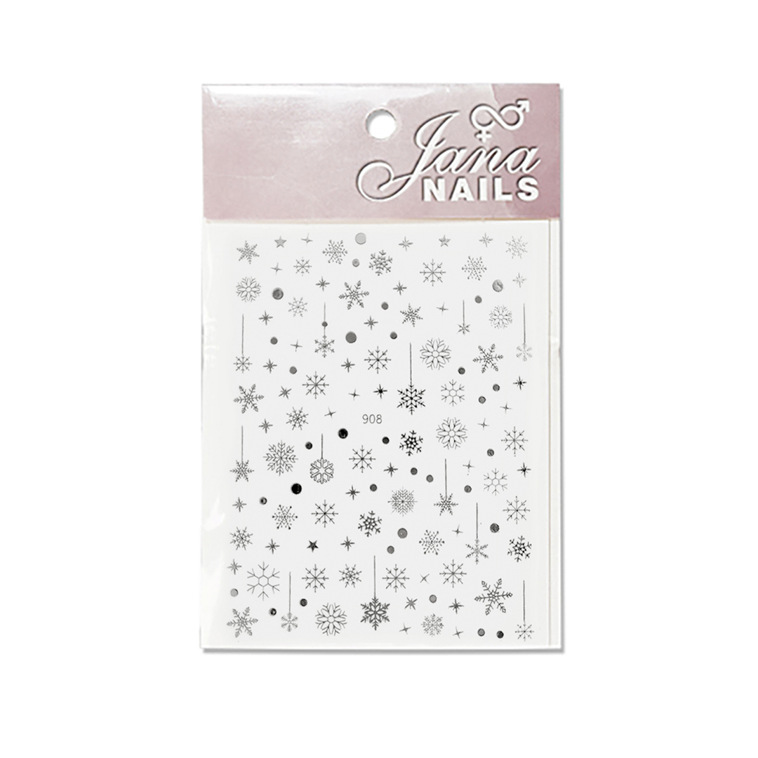 Nail stickers stars & snowflakes / silver Naljepnice / flexi stickers